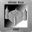 Latvia 5 Euro 500 Years of the Riga Castle 2015 Proof KM# 169 RĪGAS PILS 1515 coin reverse