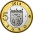 Finland 5 Euro Aland 2014 Proof KM# 209 2014 5 EURO T coin reverse