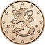 Finland 5 Euro Cent The Heraldic Lion of the Coat of Arms of Finland 2017 M KM# 100 1999 coin obverse