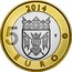 Finland 5 Euro Finland Proper 2014 Proof KM# 210 2014 5 EURO T coin reverse