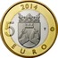 Finland 5 Euro Karelia 2014 Proof KM# 207 2014 5 EURO T coin reverse
