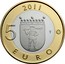 Finland 5 Euro Lapland 2011 T Proof KM# 170 2011 5 EURO T coin reverse