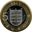 Finland 5 Euro Ostrobothnia 2011 T KM# 171 2011 5 EURO T coin reverse