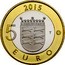 Finland 5 Euro Ostrobothnia 2015 Proof KM# 242 2015 5 EURO T coin reverse