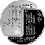 Latvia 5 Euro Rainis and Aspazija 2015 Proof KM# 165 5 EURO LATVIJA 2015 coin obverse