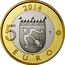 Finland 5 Euro Savonia 2014 Proof KM# 208 2014 5 EURO T coin reverse