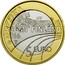 Finland 5 Euro Ski Jumping 2016 Proof KM# 245 SUOMI FINLAND 2016 T 5 EURO coin obverse