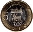 Finland 5 Euro Tavastia 2011 T KM# 161 2011 5 EURO T coin reverse