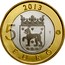 Finland 5 Euro Tavastia 2013 KM# 197 2013 5 T EURO coin reverse