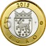 Finland 5 Euro Tavastia 2015 Proof KM# 241 2015 5 EURO T coin reverse