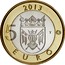 Finland 5 Euro Turku Cathedral 2013 Proof KM# 213 2013 5 EURO T coin reverse