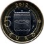 Finland 5 Euro Uusimaa 2012 T KM# 191 2012 5 EURO T coin reverse