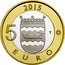 Finland 5 Euro Uusimaa 2015 Proof KM# 239 2015 5 EURO T coin reverse