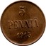 Finland 5 Pennia Nikolai II 1915 KM# 15 5 PENNIÄ 1915 coin reverse