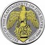 UK 5 Pounds Gilded Queen's Beasts - The Falcon of the Plantagenets 2019 BU FALCON OF THE PLANTAGENETS •2 OZ• FINE SILVER • 999.9 • 2019 JC coin reverse