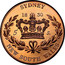 Australia 5 S. Restrike 2006 1830 (2006) X# 2a SYDNEY 5 S. NEW SOUTH WALES coin reverse