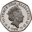 UK 50 Pence (New Pence Britannia) • ELIZABETH II • D • G • REG • F • D • 50 PENCE • 2019 • J.C coin obverse