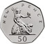 UK 50 Pence (New Pence Britannia) NEW PENCE 50 coin reverse