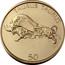 Slovenia 50 Tolarjev 2006 Proof KM# 52 Standart Coinage TAURUS TAURUS coin reverse