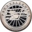 Slovenia 500 Tolarjev First Railway in Slovenia 1996 Proof KM# 30 PRVA ŽELEZNICA 1846 - 1996 coin reverse