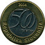 Slovenia 500 Tolarjev Jurij Vega 2004 KM# 57 2004 500 TOLARJEV REPUBLKA SLOVENIJA coin obverse