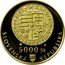 Slovakia 5000 Korun 500th Anniversary - Kremnica Mint 1999 Proof KM# 54 1499 1999 500. VÝROČIE RAZBY PRVÝCH TOLIAROVÝCH MINCÍ - KREMNICA coin reverse