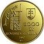 Slovakia 5000 Korun Banska Stiavnica 1997 Proof KM# 36 SLOVENSKÁ REPUBLIKA 5000 SK 1997 coin obverse