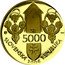 Slovakia 5000 Korun Mojmir II 2006 Proof SLOVENSKÁ REPUBLIKA 5000 SK coin obverse