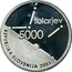 Slovenia 5000 Tolarjev 60th Anniversary of the Slovenian Assembly 2003 Proof KM# 55 TOLARJEV 5000 REPUBLIKA SLOVENIJA 2003 coin obverse