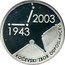 Slovenia 5000 Tolarjev 60th Anniversary of the Slovenian Assembly 2003 Proof KM# 55 2003 1943 KOČEVSKI ZBOR ODPOSLANCEV coin reverse