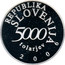 Slovenia 5000 Tolarjev Anton Tomaz Linhart 2006 Proof KM# 92 REPUBLIKA SLOVENIJA 5000 TOLARJEV 2006 coin obverse