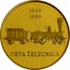 Slovenia 5000 Tolarjev First Railway in Slovenia 1996 Proof KM# 31 1846 1996 PRVA ŽELEZNICA coin reverse