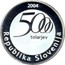 Slovenia 5000 Tolarjev Jurij Vega 2004 Proof KM# 58 2004 5000 TOLARJEV REPUBLIKA SLOVENIJA coin obverse