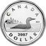 Canada Dollar Silver edition Loonie 2007 KM# 495a ELIZABETH II D ∙ G ∙ REGINA coin obverse