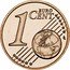 Finland Euro Cent The Heraldic Lion of the Coat of Arms of Finland 2017 FI KM# 98 1 EURO CENT LL coin reverse
