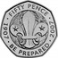 UK Fifty Pence (Scouting Movement) * FIFTY PENCE * 1907 * BE PREPARED * 2007 K coin reverse