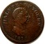 Canada Halfpenny Genuine British 1815 NS-25A1 HALFPENNY TOKEN 1815 coin obverse