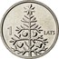 Latvia Lats Christmas tree 2009 KM# 106 1 LATS coin reverse