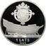 Latvia Lats Courland 2003 Proof KM# 60 1 LATS 2003 coin obverse