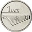 Latvia Lats Kokle 2013 KM# 142 1 LATS coin reverse