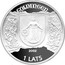 Latvia Lats Kuldiga 2002 Proof KM# 53 GOLDINGEN 2002 1 LATS coin obverse