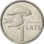 Latvia Lats Mushroom 2004 KM# 67 1 LATS coin reverse