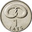 Latvia Lats Pretzel 2005 KM# 66 1 LATS coin reverse