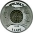 Latvia Lats Valmiera 2003 Proof KM# 75 WOLMAR 2003 1 LATS coin obverse