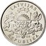 Latvia Lats Water Lily 2008 KM# 92 LATVIJAS 20 08 REPUBLIKA coin obverse