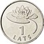 Latvia Lats Water Lily 2008 KM# 92 1 LATS coin reverse