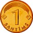 Latvia Santims 2003 KM# 15 Standart Coinage 1 SANTĪMS coin reverse
