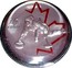 Canada 25 Cents Vancouver 2010 - Curling red enamel 2010 KM# 954a 25 CENTS VANCOUVER 2010 coin reverse