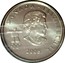 Canada 25 Cents Vancouver 2010 - Snowboarding red enamel 2010 KM# 958a CANADA ELIZABETH II 2007 coin obverse