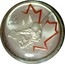 Canada 25 Cents Vancouver 2010 - Snowboarding red enamel 2010 KM# 958a 25 CENTS VANCOUVER 2010 coin reverse